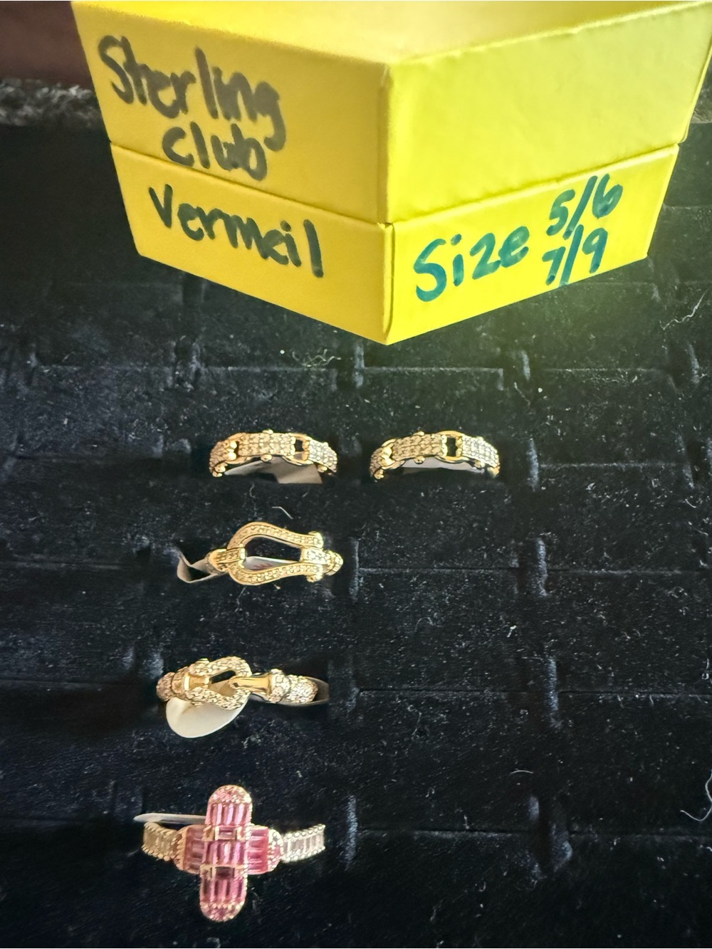 Bomb Party Sterling Club Vermeil Ring  lot NWT